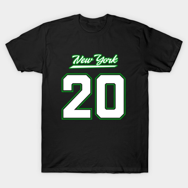 Breece Hall New York Jets Jersey BLACK Shirt T-Shirt T-Shirt by johnnystackart